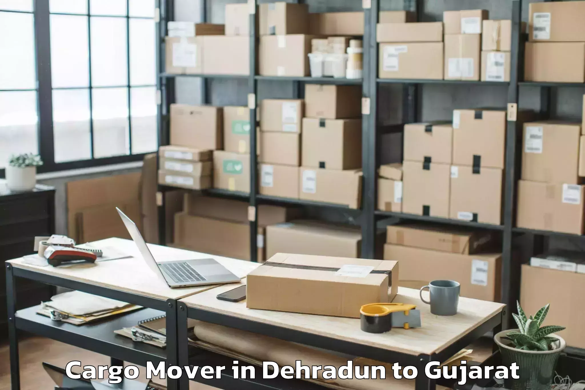 Book Dehradun to Bhanvad Cargo Mover Online